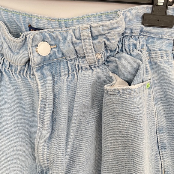 Blue Wide Leg Women High Rise Jeans Size  46 = US 14 or 16 - Picture 3 of 9